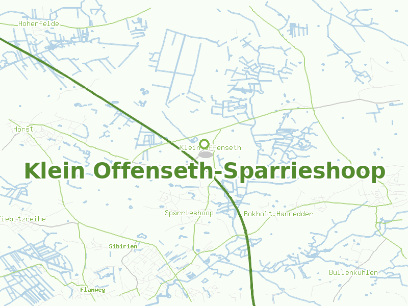 Karte von Klein Offenseth-Sparrieshoop
