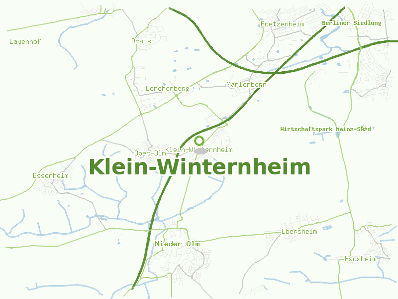 Karte von Klein-Winternheim