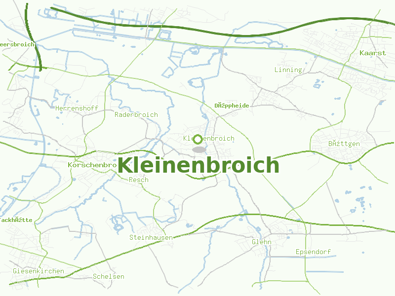 Karte von Kleinenbroich