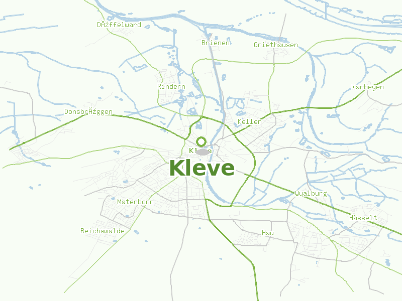 Karte von Kleve