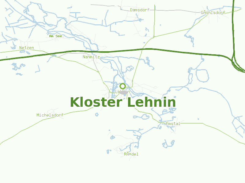 Karte von Kloster Lehnin