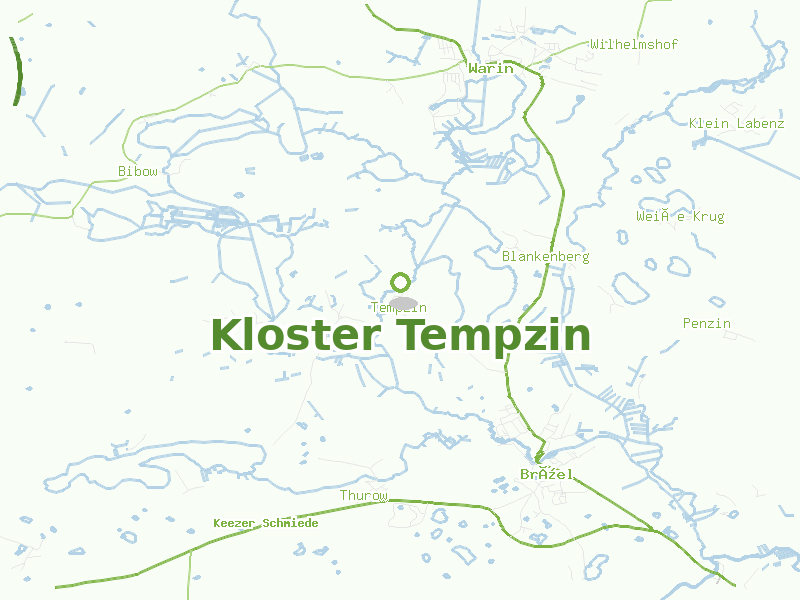 Karte von Kloster Tempzin