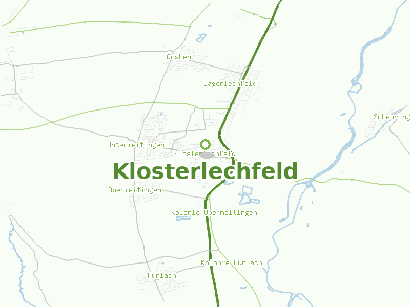 Karte von Klosterlechfeld