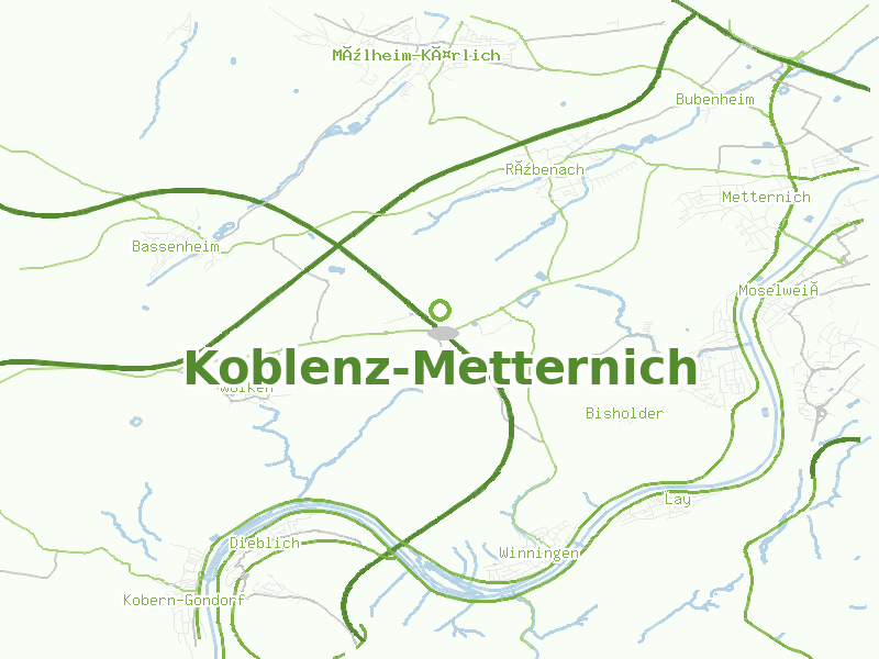 Karte von Koblenz-Metternich