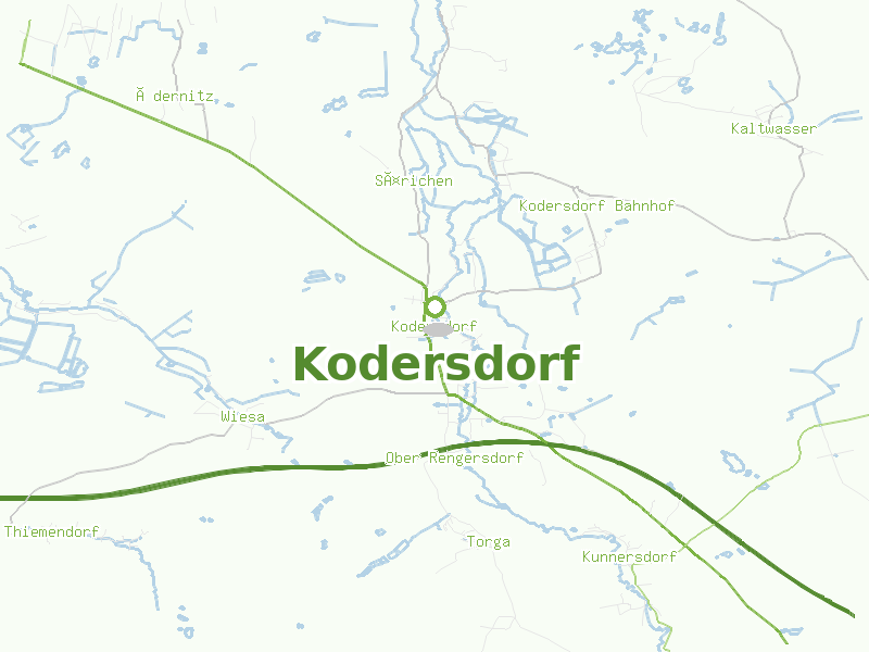 Karte von Kodersdorf