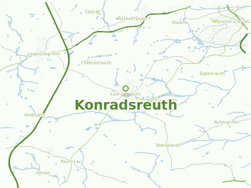 Karte von Konradsreuth