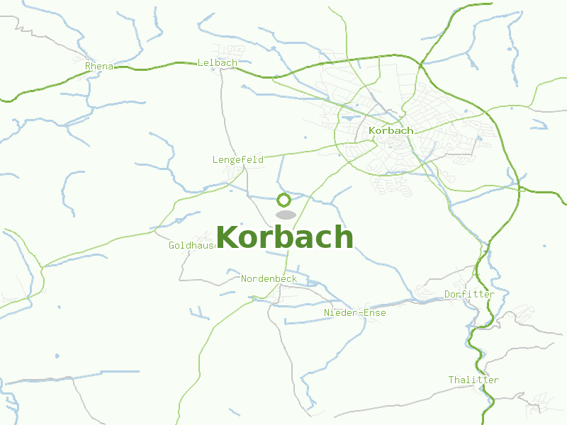 Karte von Korbach