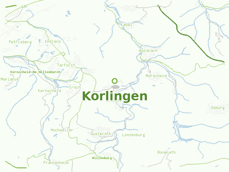 Karte von Korlingen