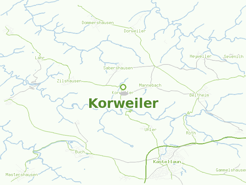 Karte von Korweiler