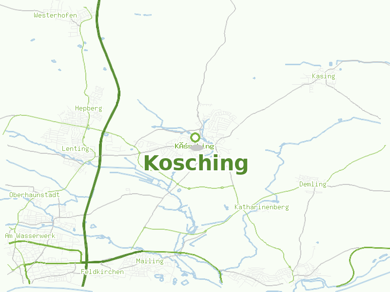Karte von Kosching
