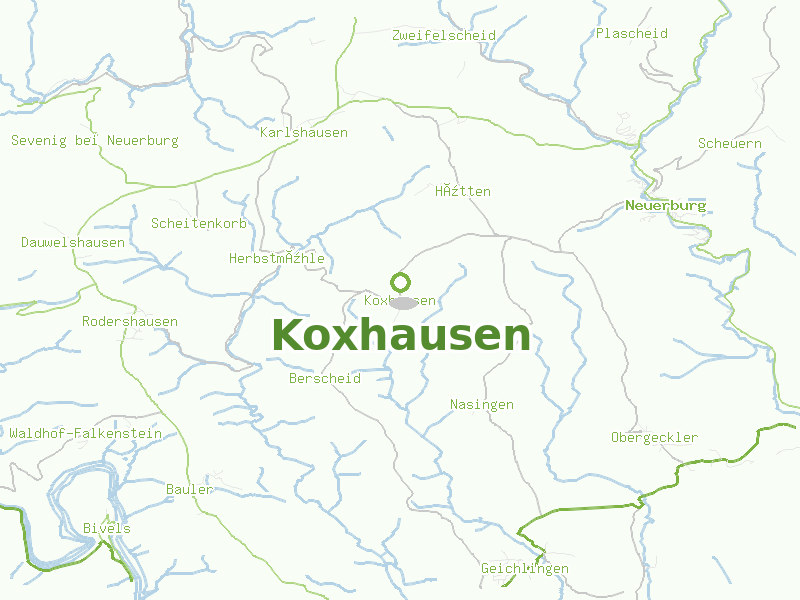 Karte von Koxhausen