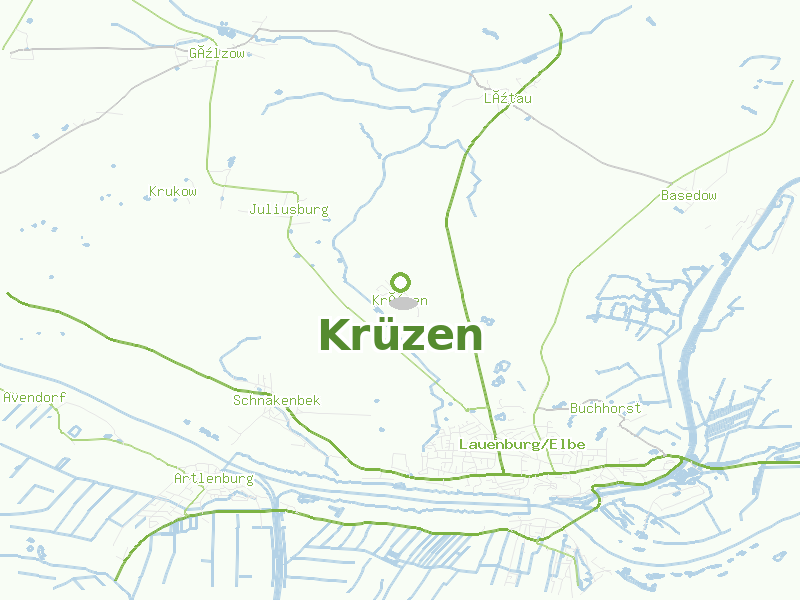 Karte von Krüzen