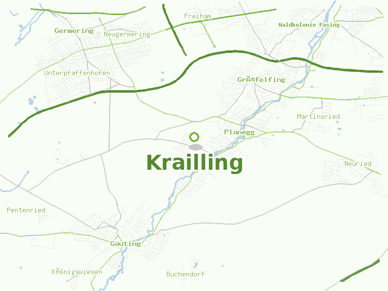 Karte von Krailling