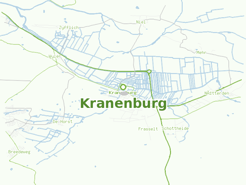Karte von Kranenburg