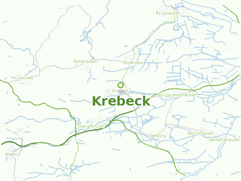 Karte von Krebeck