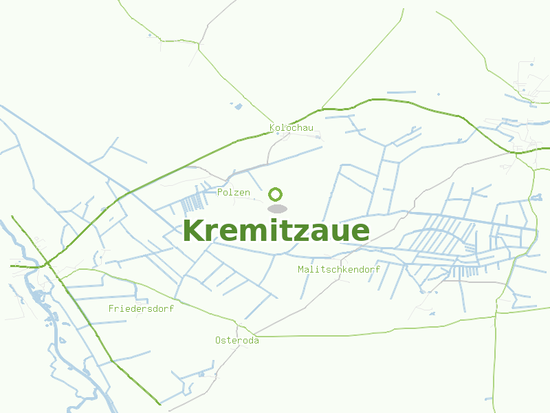 Karte von Kremitzaue