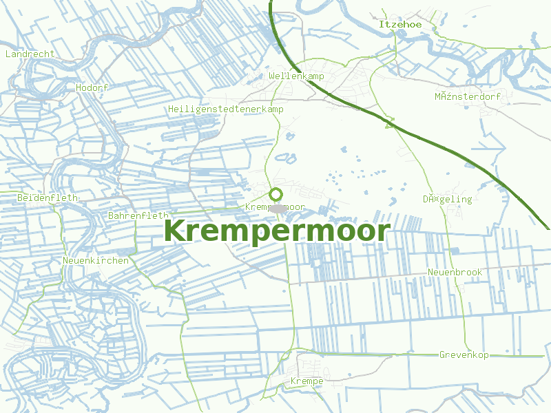 Karte von Krempermoor