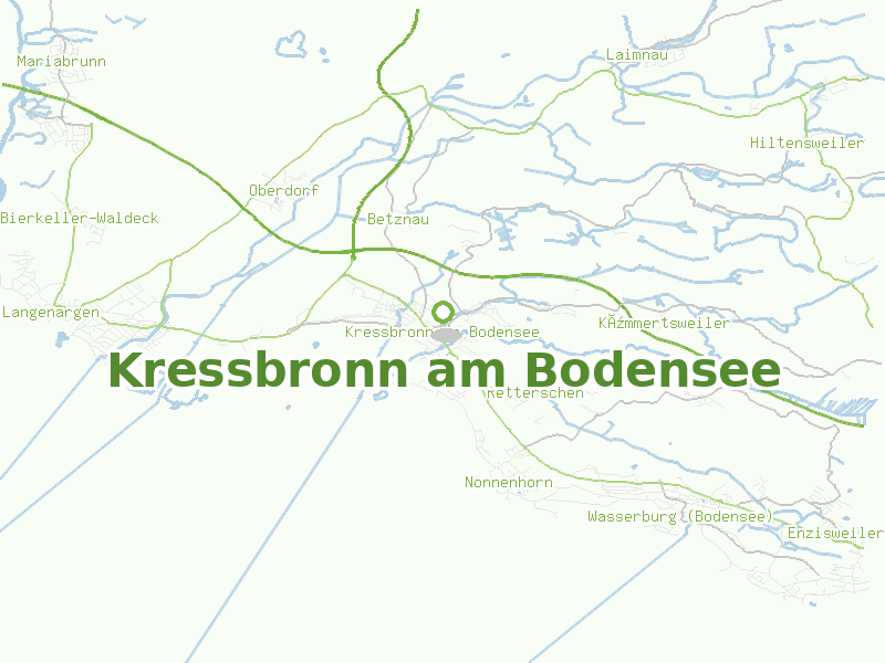 Karte von Kressbronn am Bodensee