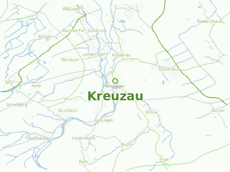 Karte von Kreuzau