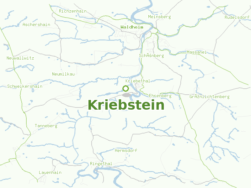 Karte von Kriebstein