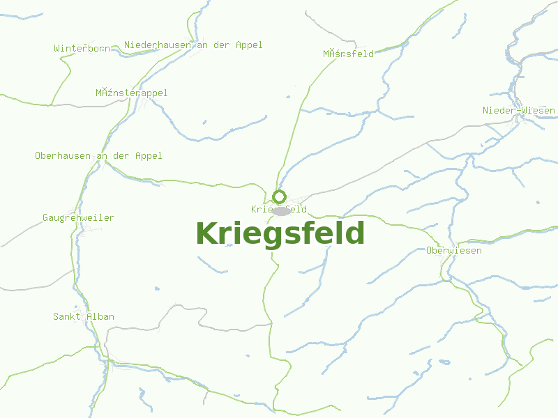 Karte von Kriegsfeld