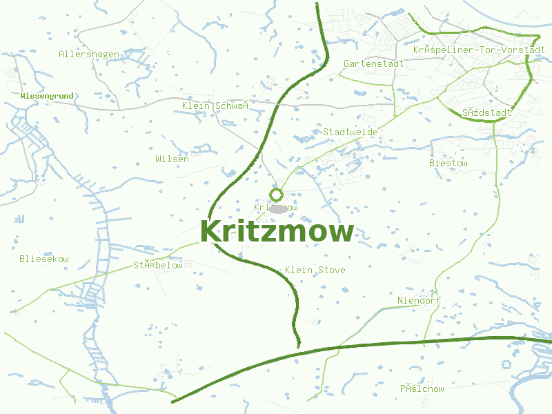 Karte von Kritzmow