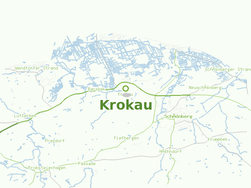 Karte von Krokau