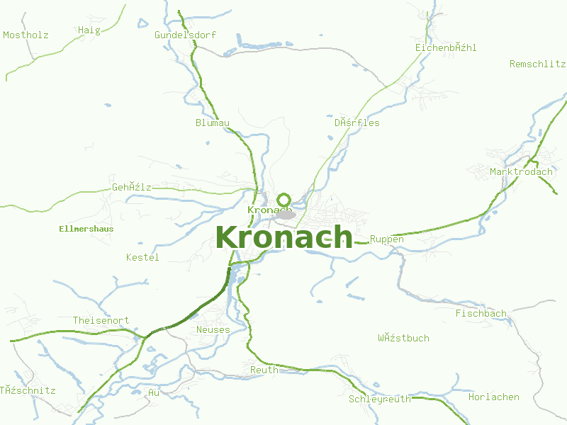 Karte von Kronach