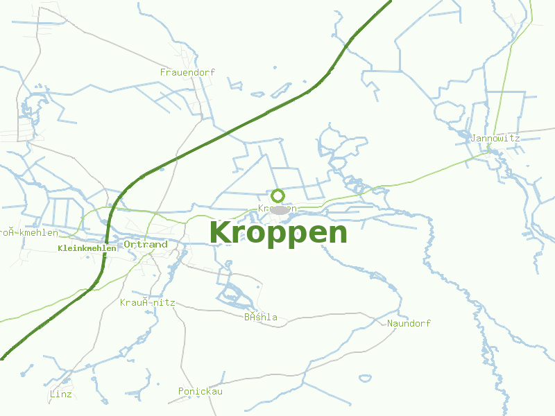 Karte von Kroppen