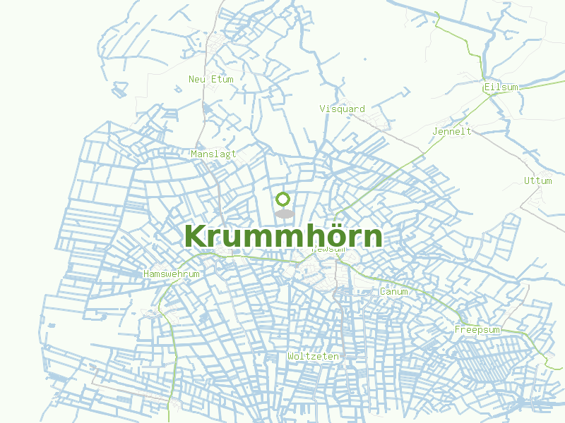 Karte von Krummhörn