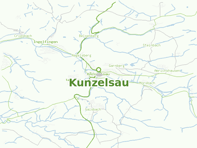 Karte von Kunzelsau
