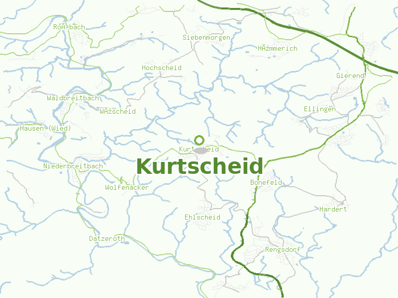 Karte von Kurtscheid