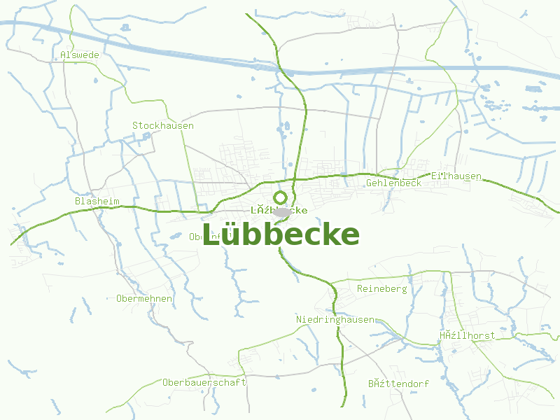 Karte von Lübbecke