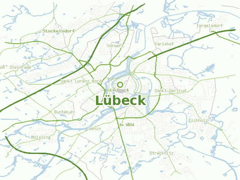 Karte von Lübeck