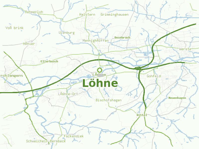 Karte von Löhne