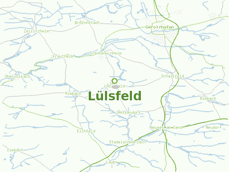 Karte von Lülsfeld