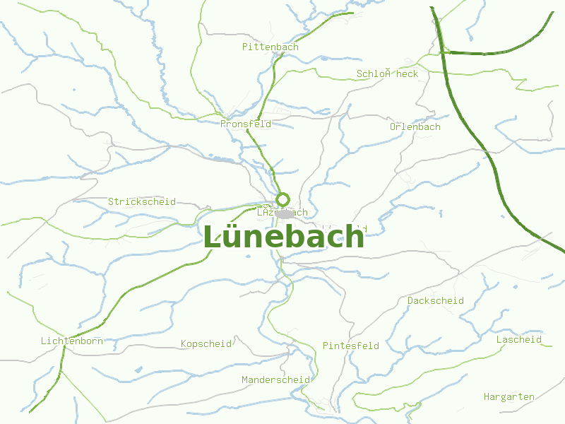 Karte von Lünebach