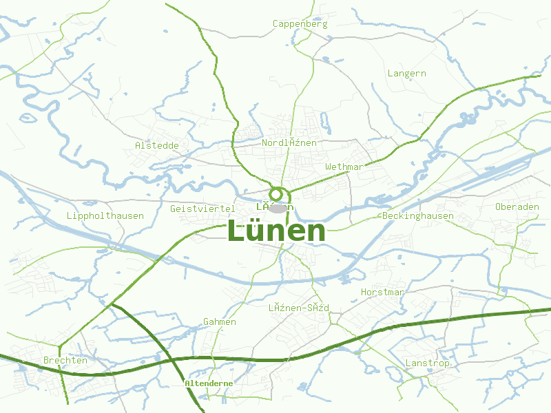 Karte von Lünen