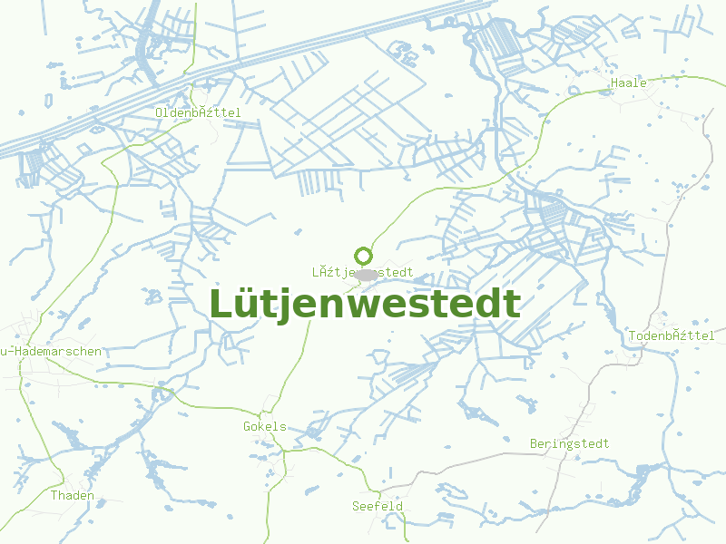 Karte von Lütjenwestedt
