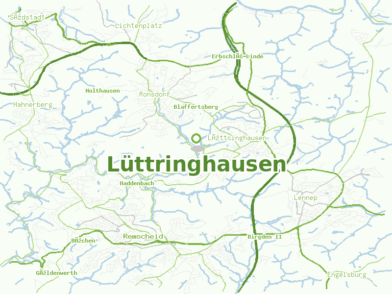 Karte von Lüttringhausen