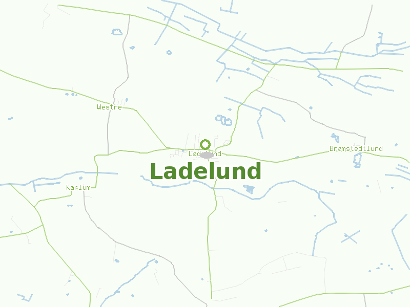 Karte von Ladelund