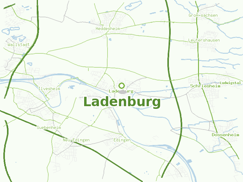 Karte von Ladenburg