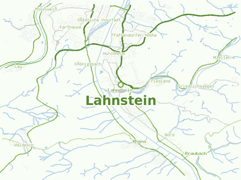 Karte von Lahnstein