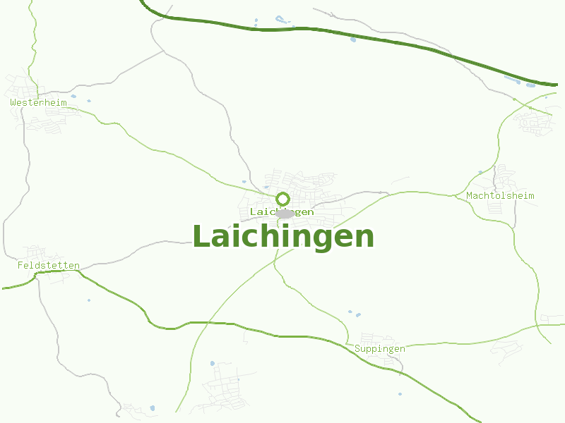 Karte von Laichingen