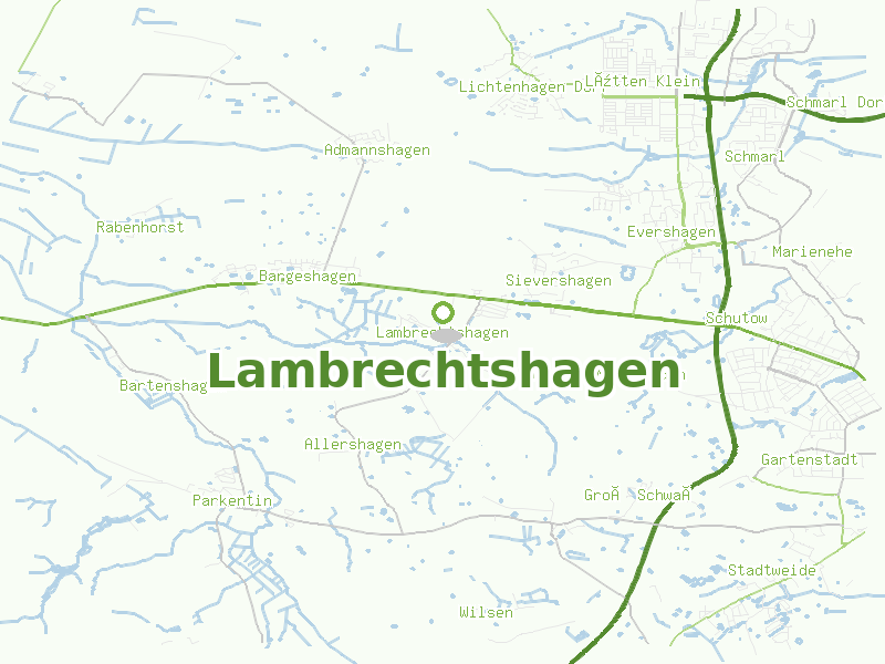 Karte von Lambrechtshagen