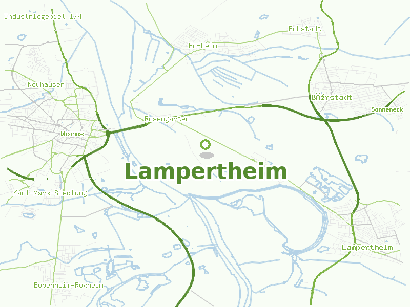 Karte von Lampertheim