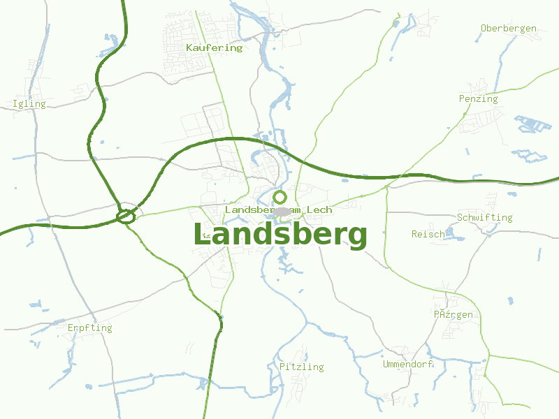 Karte von Landsberg