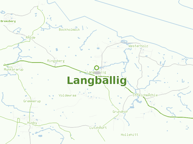 Karte von Langballig
