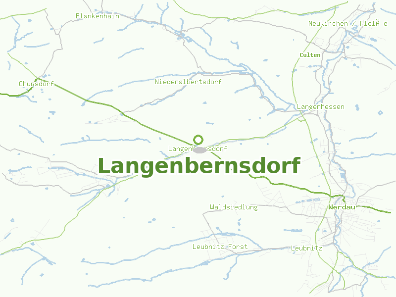 Karte von Langenbernsdorf