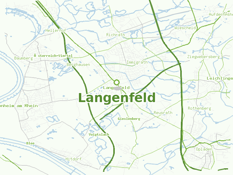 Karte von Langenfeld